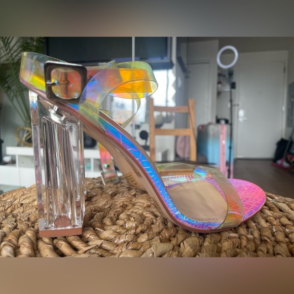 Cape Robbin Iridescent Strap Heels - Picture 9 of 16